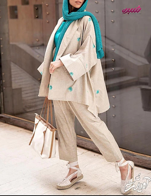 استایل تابستانی با مانتو لینن